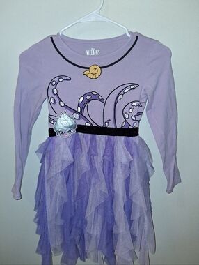 Disney Villains Girls Ursula The Little Mermaid Party Dress With Tutu Skirt